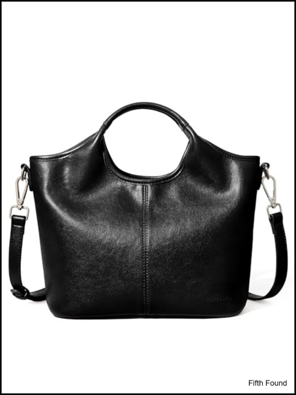 Vegan Leather Satchel Handbag Crossbody Shoulder Bag with Zip